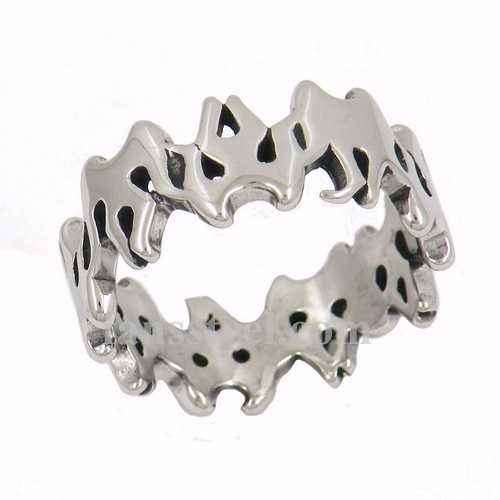 FSR14W07 flame link band Ring - Click Image to Close